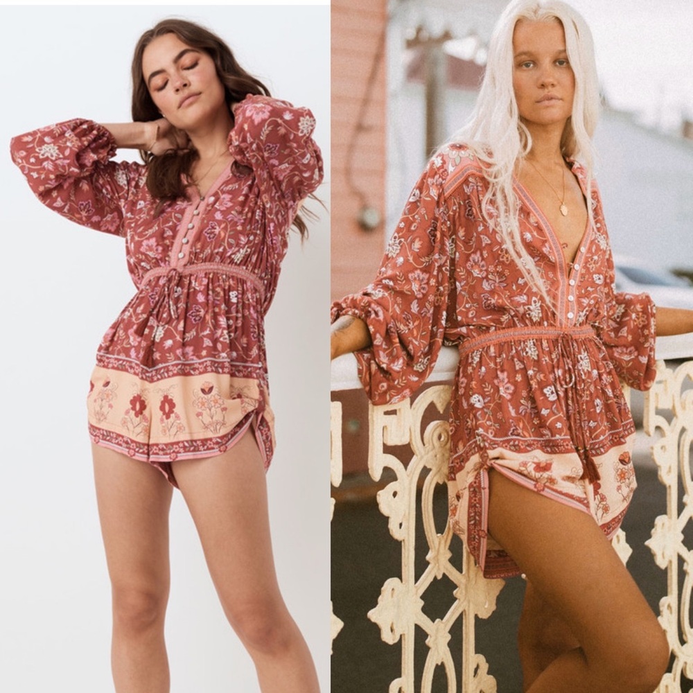 🌈SOLD🌈 SPELL Portobello Road Playsuit NWT Medium
